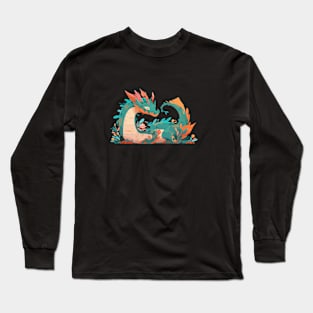 Adorable Dragon Animal Loving Cuddle Embrace Children Kid Tenderness Long Sleeve T-Shirt